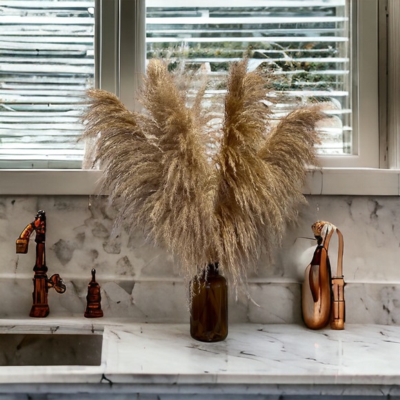 Natural Pampas Grass- 3 Stems - Picture 5 of 13